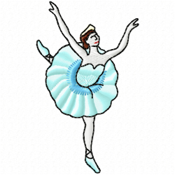 Ballet Dancer Embroidery Design 10 Ballet Dancer Embroidery Design 10